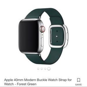 Hunter Green 40MM modern buckle apple watch band